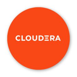 2025 Round Cloudera Sticker (Orange)
